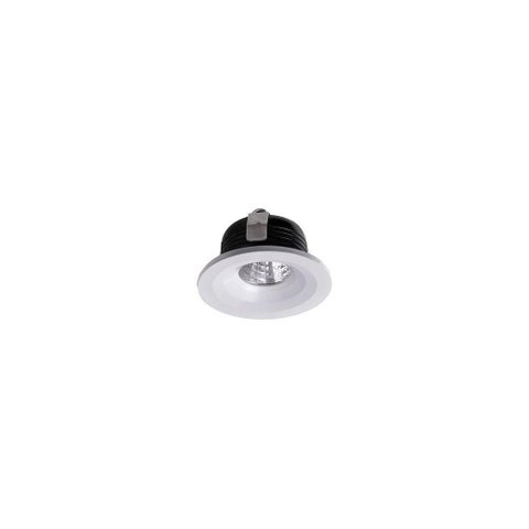 Spot de Embutir para Móvel Nordecor Elysa Mini Redondo Led 3w Bivolt Branco 3000k Luz Amarela