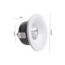 Ver imagem 2 de Spot de Embutir para Móvel Nordecor Elysa Mini Redondo Led 3w Bivolt Branco 3000k Luz Amarela