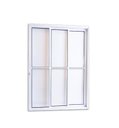Ver imagem 2 de Porta Balcão de Alumínio Branco 3 Folhas Vidro 210x160 com Fechadura Linha 25
