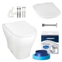 Ver imagem 1 de Combo Vaso Sanitário Convencional Loren Class Branco com Assento e Kit Instalação - Lorenzetti Kit B