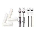 Ver imagem 3 de Combo Vaso Sanitário Convencional Loren Class Branco com Assento e Kit Instalação - Lorenzetti Kit B