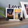 Porta-Retrato Decorativo em MDF Branco e Preto Love - 10x15 cm - 1