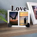 Ver imagem 1 de Porta-Retrato Decorativo em MDF Branco e Preto Love - 10x15 cm