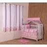 Kit Berço Trança Casinha Rosa Sublimado 9 Peças - 1