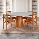 Off White/Imbuia/Conhaque