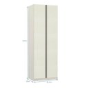 Ver imagem 2 de Guarda Roupa 2 Portas 80cm Legno Crema Com Kashmir