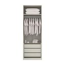 Ver imagem 3 de Guarda Roupa 2 Portas 80cm Legno Crema Com Kashmir