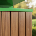 Ver imagem 2 de Lixeira de Madeira Plástica com Tampa Basculante Verde 68l