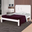 Ver imagem 1 de Cama Casal Reforçada MDF Livia Branco Carmolar