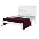 Ver imagem 2 de Cama Casal Reforçada MDF Livia Branco Carmolar