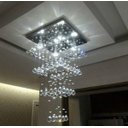 Ver imagem 4 de Lustre Moderno Legítimos Para Sala de Jantar Já montado Base Quadrada