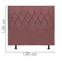 Ver imagem 3 de Cabeceira Estofada Cama Box King 195cm Istambul Suede Rose- Mabe Magazine