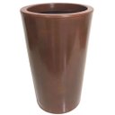 Ver imagem 5 de Kit 3 Vasos para Plantas Redondos Polietileno Marrom