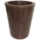 Ver imagem 4 de Kit 3 Vasos para Plantas Redondos Polietileno Marrom