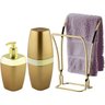 Kit Acessórios Para Banheiro 3 Peças Luxo Wp Connect - Dourado - 1