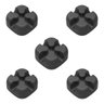 Organizador de Fios e Cabos Multifuncional Silicone 5 Pçs - Preto Orico Cbsx-bk - 1