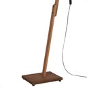 Ver imagem 4 de Luminária de Chão Aurora com Pés de Madeira e Tecido Sapucaia Preto 160cm