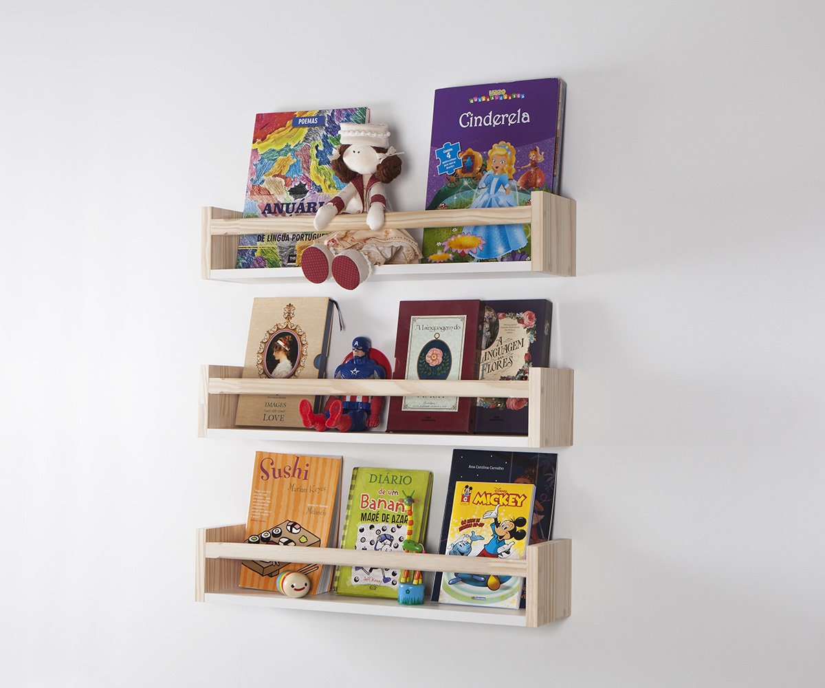 Prateleira Para Livros Infantil  Prateleira de livros, Estante de livros  infantis, Prateleira livro infantil