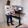 Estrutura para Mesa de Escritório com Regulagem de Altura sem Tampo - Preto - 7