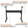 Estrutura para Mesa de Escritório com Regulagem de Altura sem Tampo - Preto - 6