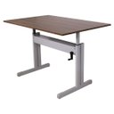 Ver imagem 4 de Estrutura para Mesa de Escritório com Regulagem de Altura sem Tampo - Cinza