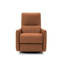 Ver imagem 2 de Poltrona do Papai Sala de Estar Reclinável Palace Usb e Usb-c Gira Balança Couro Caramelo G40 - Gran
