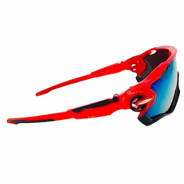 Óculos Bike Ciclismo Esportivo Azul Espelhado Proteção Uv - 6