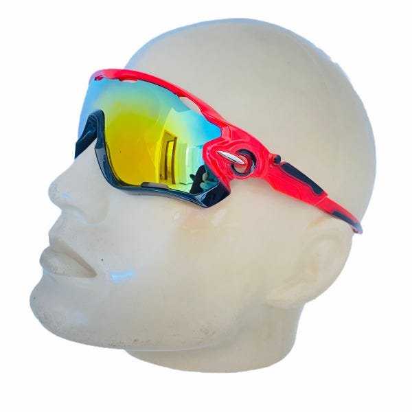 Óculos Bike Ciclismo Esportivo Azul Espelhado Proteção Uv - 8