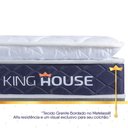 Ver mais imagens de Conjunto Box Marrom Durban Azul Espuma D28 King 193x203x57 - King House