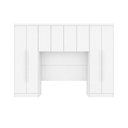 Ver imagem 2 de Guarda Roupa Casal Safira 8 Portas de Bater 6 Gavetas MDF Neve