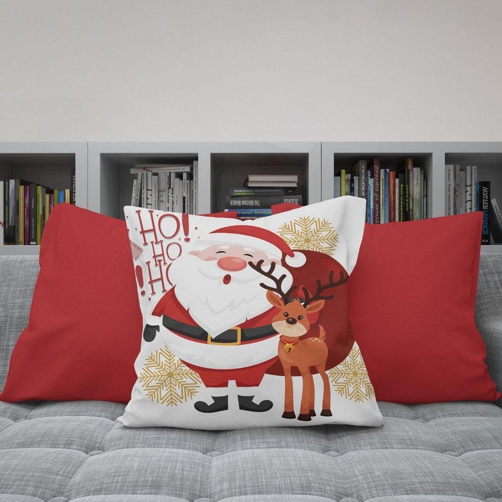 Kit 3 Capas Almofadas Decorativas Natal Noel 45x45 Id Decor - 2