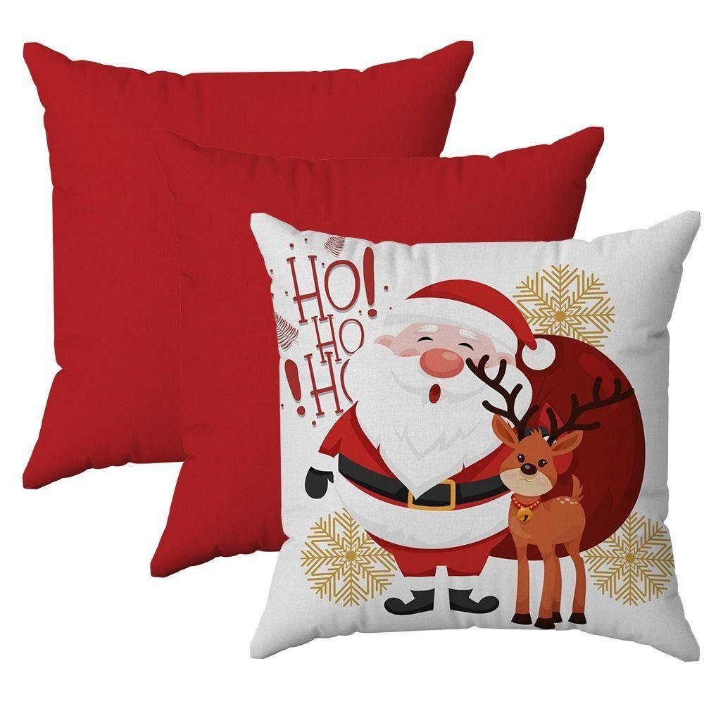 Kit 3 Capas Almofadas Decorativas Natal Noel 45x45 Id Decor