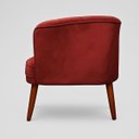Ver imagem 7 de Poltrona Decorativa para Recepção Pés de Madeira Resiste Tecido Veludo Macia