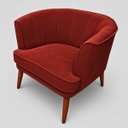 Ver imagem 6 de Poltrona Decorativa para Recepção Pés de Madeira Resiste Tecido Veludo Macia