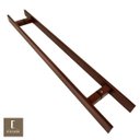 Ver imagem 2 de Puxador Para Portas Duplo em Aço Inox 304 Modelo Clean Corten para portas: pivotantes/madeira/ - 80