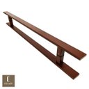 Ver imagem 1 de Puxador Para Portas Duplo em Aço Inox 304 Modelo Clean Corten para portas: pivotantes/madeira/ - 1,2