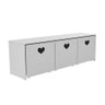 Rack com Baús de Brinquedos Infantil Menina Mariana 100% Mdf - 1