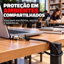 Ver imagem 2 de Trava Segurança Notebook C3TECH Cs-30 Cabo 1,8m 2 Chaves