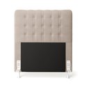 Ver imagem 3 de Cabeceira Rana 90 Solteiro Sued Bege Aradecor