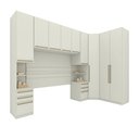 Ver imagem 1 de Quarto Modulado Casal 9 Portas 6 Gavetas Canto Oblíquo Areia