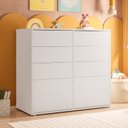 Ver imagem 1 de Cômoda para Quarto Infantil 10 Gavetas Melinda Branco