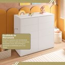 Ver imagem 6 de Cômoda para Quarto Infantil 10 Gavetas Melinda Branco