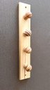 Ver imagem 5 de Cabideiro de Parede Madeira Pinus Natural 4 Ganchos – Ideal para Quarto, Banheiro, Hall e Entrada