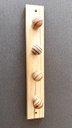 Ver imagem 2 de Cabideiro de Parede Madeira Pinus Natural 4 Ganchos – Ideal para Quarto, Banheiro, Hall e Entrada