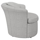 Ver imagem 4 de Poltrona Decorativa 93cm Redonda Rubia Linho Cinza