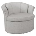 Ver imagem 1 de Poltrona Decorativa 93cm Redonda Rubia Linho Cinza