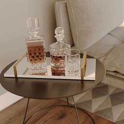 Bandeja Espelhada 25x50cm Borda Infinita Branca Com Alça Cobre - 2