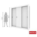 Ver imagem 5 de Guarda-Roupa Casal 3 Portas de Correr 2 Gavetas Master Madesa