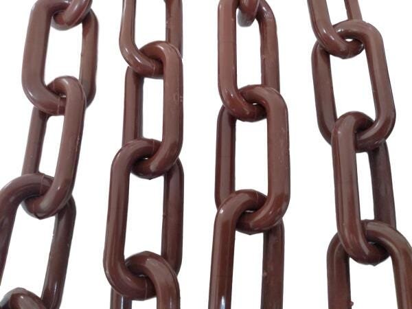 Corrente Plastica Chuva Isolamento 5 Mt Tamanho G Marom