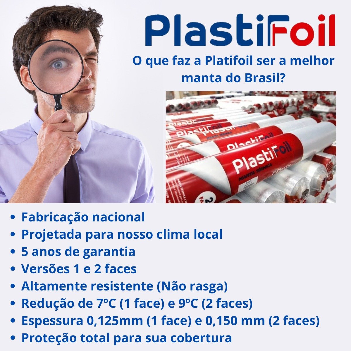 Manta Térmica para Telhado 1 Face 10 M² + Fita(s) Dplastic Manta para Telhado, Manta de Subcobertura - 10